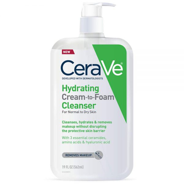 CeraVe Hydrating Cream-to-Foam Facial Cleanser